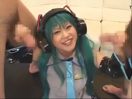 Hatsune Miku Cosplay Bukkake